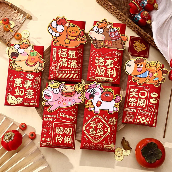 Horse Angpao 6 Pcs